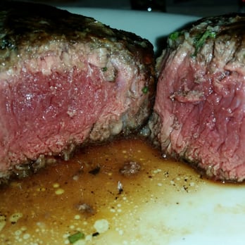Daniel's Broiler - Leschi - Perfectly cooked medium rare filet mignon - Seafood Near Me - Seattle, Washington