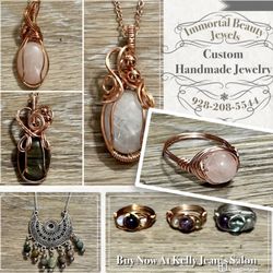 Immortal Beauty - Handmade Jewelry available at Kelly Jean's Salon! Save 20% on all jewelry when you purchase during a scheduled appointment