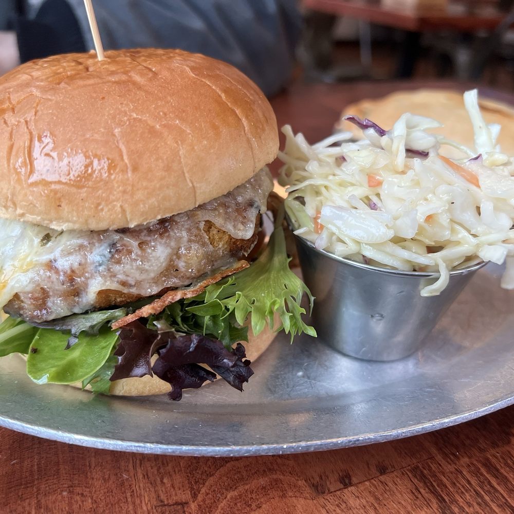 Tommyknocker's Cornish Pasty - Vegan Crab Cake Burger (V) - British Near Me - Port Townsend, Washington Tommyknocker's Cornish Pasty - Vegan Crab Cake Burger (V) - British Near Me - Port Townsend, Washington