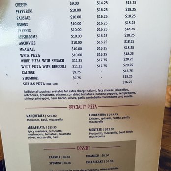 Portofino's - Menu - Italian Near Me - Charlotte, North Carolina
