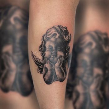 Planet Artz Tattoo&Art Studio - Black and Gray cherub - Tattoo Near Me - Milwaukee, Wisconsin Planet Artz Tattoo&Art Studio - Black and Gray cherub - Tattoo Near Me - Milwaukee, Wisconsin