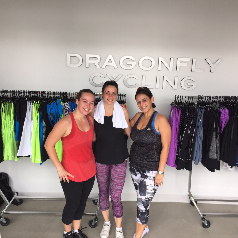 Dragonfly Cycle + Train - Post-spin posing. - Cycling Classes Near Me - Sherman Oaks, California