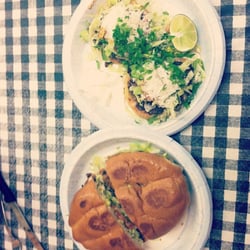 El Sol Mexicana Store - Sopes (top), la torta (bottom).