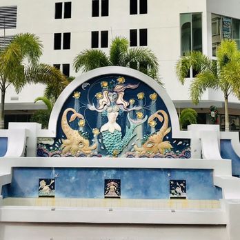 Pineapple Mural - Across the street view of Pineapple Mural at Paul N. Thorpe Jr. Park. (135 S. Pineapple Ave. , Sarasota) - Public Art Near Me - Sarasota, Florida Pineapple Mural - Across the street view of Pineapple Mural at Paul N. Thorpe Jr. Park. (135 S. Pineapple Ave. , Sarasota) - Public Art Near Me - Sarasota, Florida