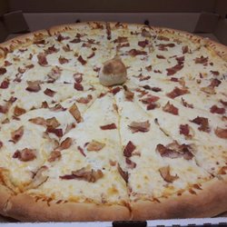 Aatomic Pizza & Pasta - Ooey gooey cheese and lots of it