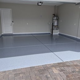 Garage floor, nice and shiny!!
