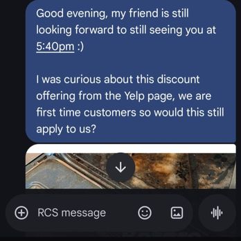 Kyo Cleaning Services - I attached the photo of her response to us asking about the discount on their yelp page after the reschedule to 5:40. - Home Cleaning Near Me - Newport Beach, California Kyo Cleaning Services - I attached the photo of her response to us asking about the discount on their yelp page after the reschedule to 5:40. - Home Cleaning Near Me - Newport Beach, California