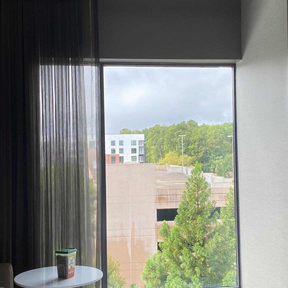 Large windows and lots of natural lighting.