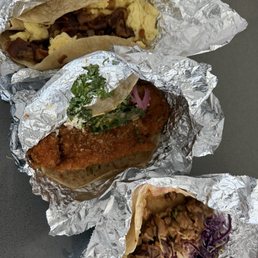 Bacon, egg, potato 7F Baja Fish 13 Thai Basil Bacon, egg, potato 7F Baja Fish 13 Thai Basil
