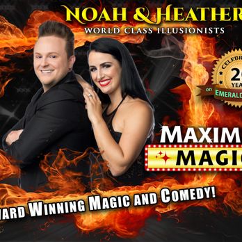 Noah & Heather World Class Illusionists - Celebrating our 20th season of shows on the Emerald Coast! - Performing Arts Near Me - Destin, Florida Noah & Heather World Class Illusionists - Celebrating our 20th season of shows on the Emerald Coast! - Performing Arts Near Me - Destin, Florida