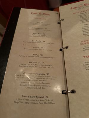Menu photo 1 Low 'n Slow Santa Fe, NM