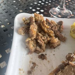 The huge amount of fat from my "prime rib" sandwich