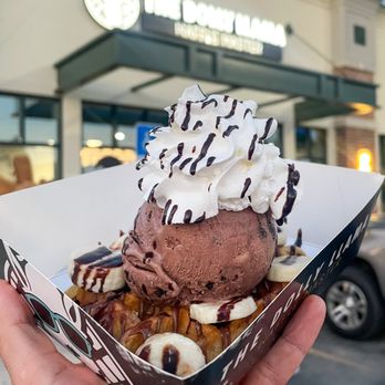 The Dolly Llama - Dirty Monkey create your own liege waffle - Desserts Near Me - Pleasant Grove, Utah The Dolly Llama - Dirty Monkey create your own liege waffle - Desserts Near Me - Pleasant Grove, Utah