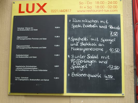 Menu photo 2 Gaststätte Lux Cologne, NW Menu photo 2 Gaststätte Lux Cologne, NW