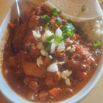 Riverhouse - a bowl of chili and tortilla - Bars Near Me - Golden, British Columbia
