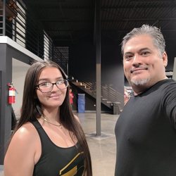 Hero Performance - My hero trainer and me after a session  you can't tell but I can barely keep my phone steady for the selfie