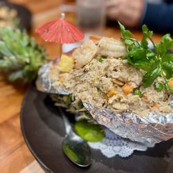 KUB KAO Thai & Sushi - Pineapple Fried Rice Dinner.