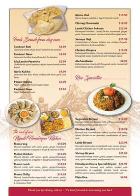 Menu photo 5 The Himalayan House Baltimore, MD Menu photo 5 The Himalayan House Baltimore, MD