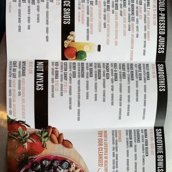 Manna Juice Bar - The entire menu - Juice Bars & Smoothies Near Me - Mansfield, Texas Manna Juice Bar - The entire menu - Juice Bars & Smoothies Near Me - Mansfield, Texas