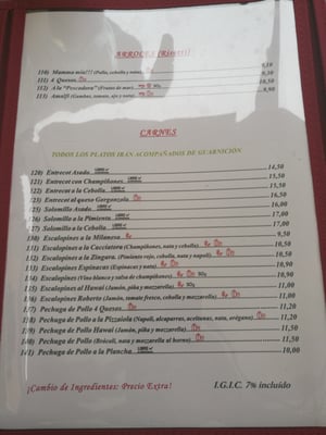 Menu photo 3 Don Camilo Puerto de la Cruz, TF