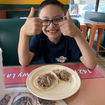 Taco's El Rey - Happy kid - Mexican Near Me - La Mirada, California