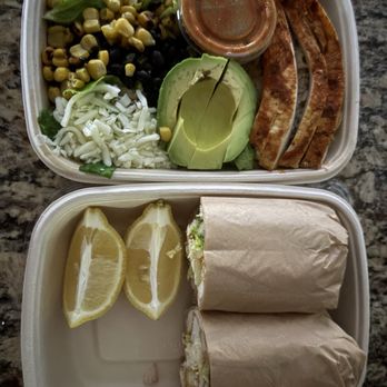 Flyfuel Food - Chicken Caesar Wrap and Cuban Chicken GoBox - Acai Bowls Near Me - Aventura, Florida