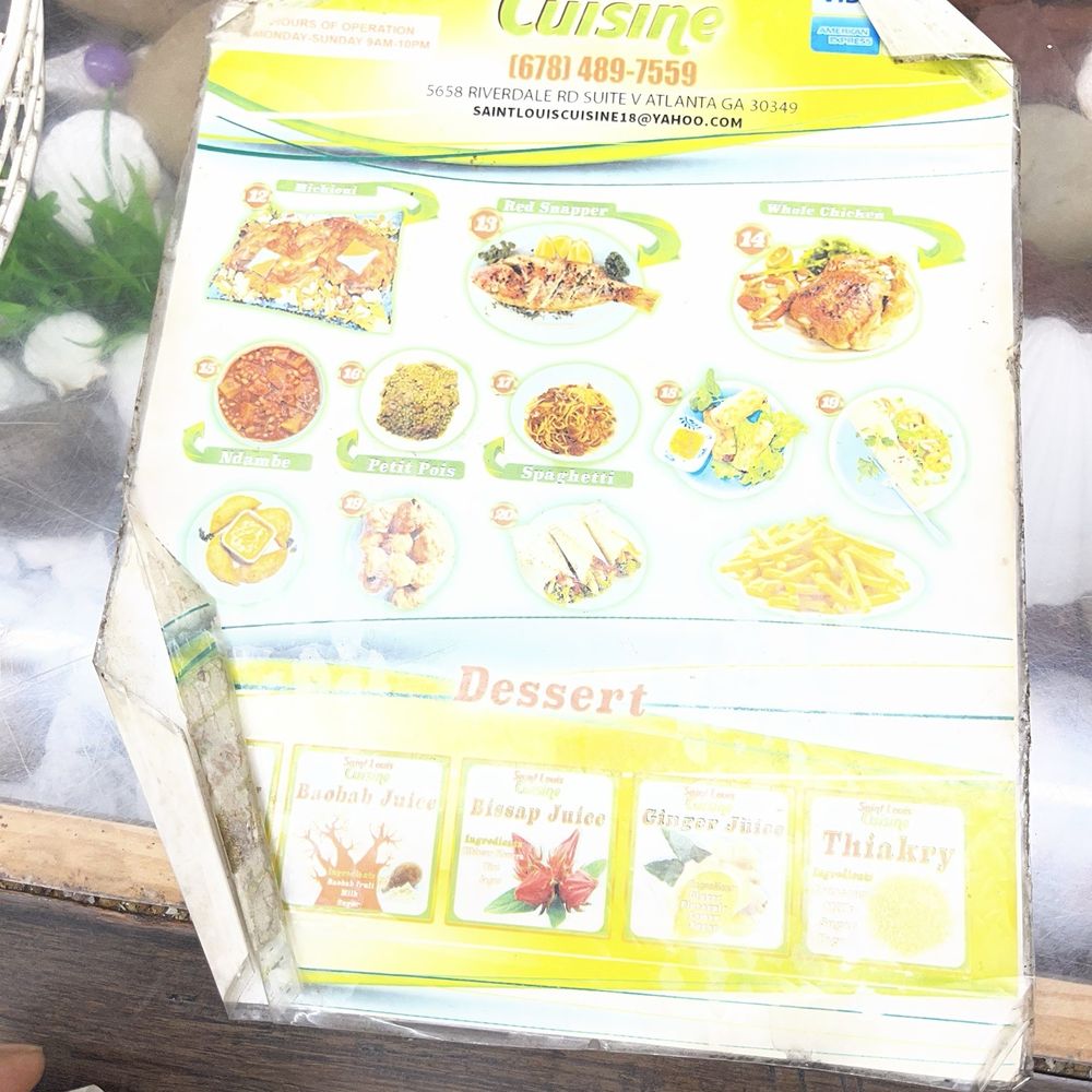 Saint-Louis Cuisine - Menu - Senegalese Near Me - Atlanta, Georgia Saint-Louis Cuisine - Menu - Senegalese Near Me - Atlanta, Georgia