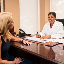 Long Island Women's Health Care Group, PC - Our physician assistant Melanie Jackson discussing test results with a patient
