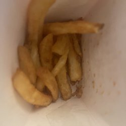 KFC - Old, small, and yucky fries.