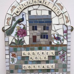 Zantium - Mosaic by Alison - one of the many lovely, personal touches in the holiday cottage