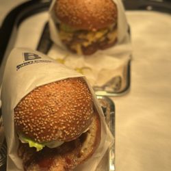 Butter's Burgers - "The Royale" aka the quarter pounder with cheese and "The Free Bird" - Japanese style fried chicken sandwich