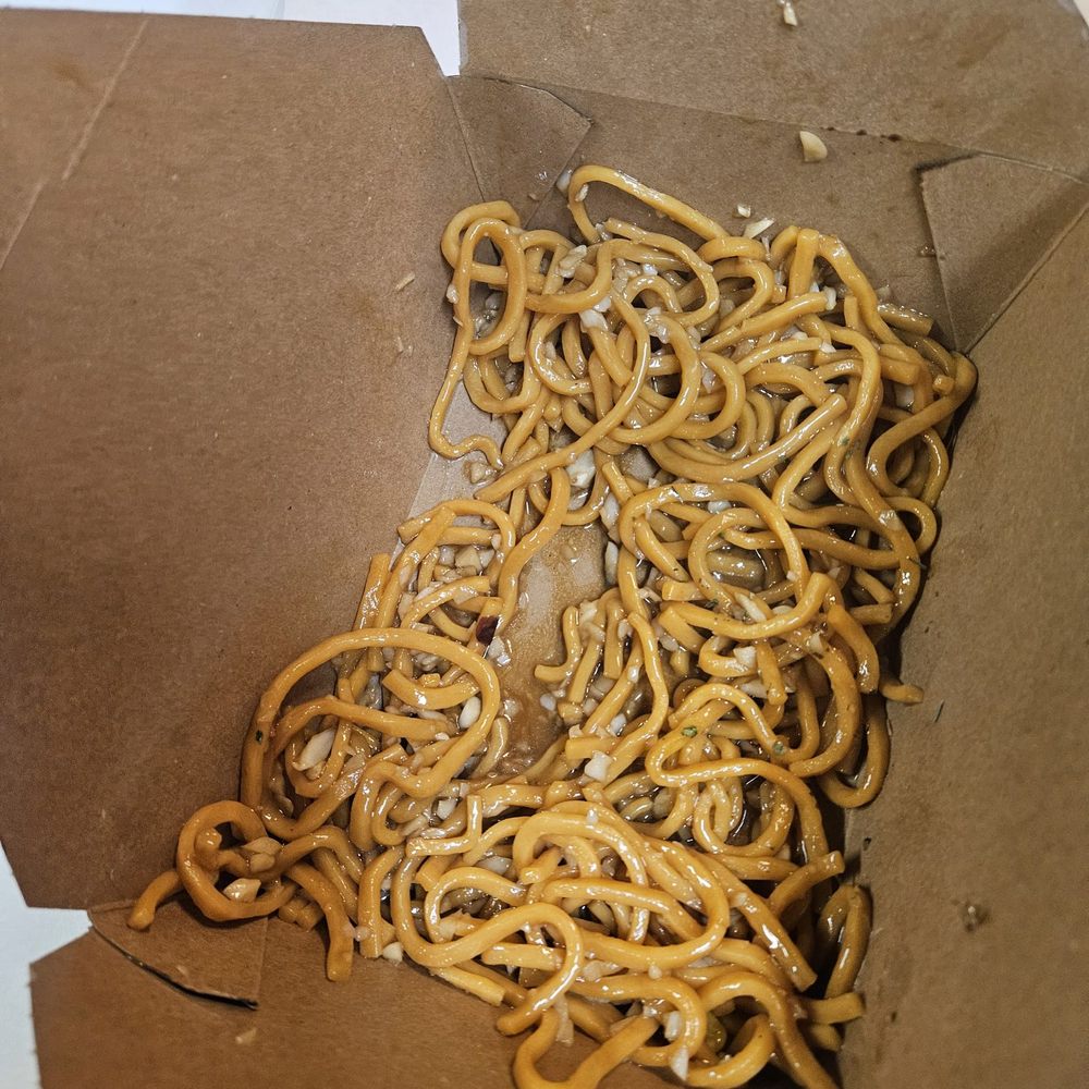 Amazing garlic noodles. Sorry we'd already started. There was more.
