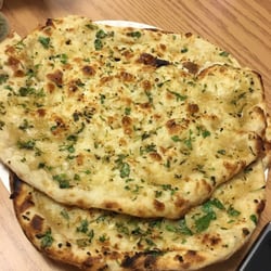 Curry Indian Restaurant - Garlic naan bread