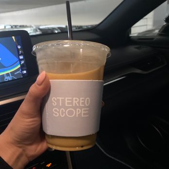 Stereoscope - Medium Spanish Latte (with Almond Milk) - Coffee Roasteries Near Me - Newport Beach, California Stereoscope - Medium Spanish Latte (with Almond Milk) - Coffee Roasteries Near Me - Newport Beach, California