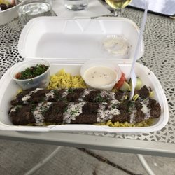 Middle Terranean Wraps - Beef kabob plate