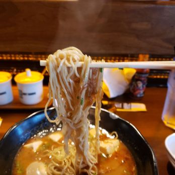 JINYA Ramen Bar - Woodlands - First bite of tonkotsu black - Ramen Near Me - Spring, Texas