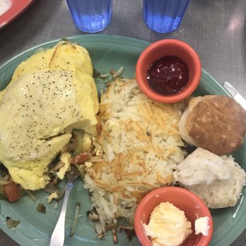 Biscuits Cafe - Veggie omelette. After a few bites... - Cafes Near Me - Federal Way, Washington