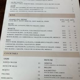 Drink menu 3/2025 Drink menu 3/2025