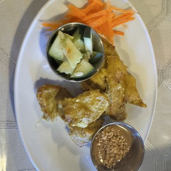 Zaap Thai Cuisine - A9. Chicken Satay (5) - Thai Near Me - Bossier City, Louisiana Zaap Thai Cuisine - A9. Chicken Satay (5) - Thai Near Me - Bossier City, Louisiana