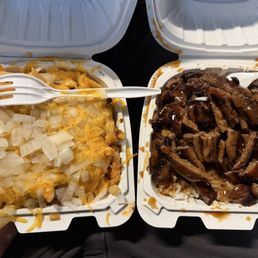 Chili Fries, Teriyaki beef bowl