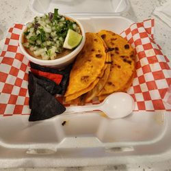 Street Tacos Al Vapor - Queso Birria Tacos woth consume