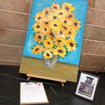 Wesley Day School - All our 4 year olds rendition of Van Gogh's Sunflower - Preschools Near Me - Beaumont, Texas