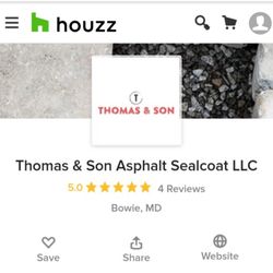 Thomas And Son Asphalt Sealcoat - Thomas And Son Asphalt Sealcoat LLC houzz website profile .