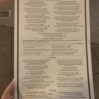 Basin 141 - Dinner Menu - Gastropubs Near Me - Monrovia, California