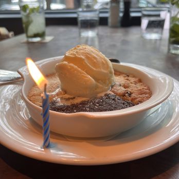 Water Grill - Bellevue - Birthday ice cream cookie - Seafood Near Me - Bellevue, Washington