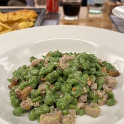 Pontejel - Spinach and sausage spätzle