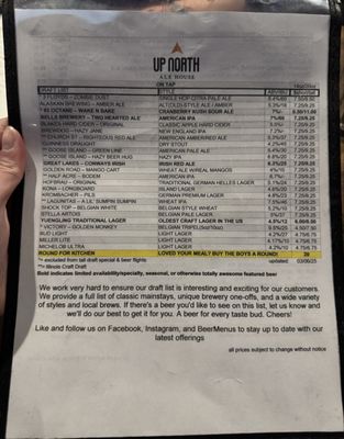 Menu photo 8 Up North Ale House Naperville, IL