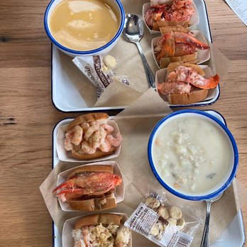 Luke's Lobster - seafood flight and lobster roll flight - Seafood Near Me - Seattle, Washington Luke's Lobster - seafood flight and lobster roll flight - Seafood Near Me - Seattle, Washington