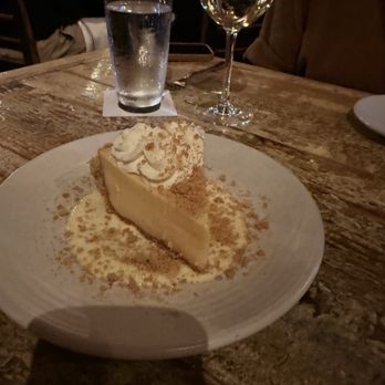 Peche Seafood and Grill - Key Lime Pie with buttermilk chantilly + creme anglaise - Seafood Near Me - New Orleans, Louisiana Peche Seafood and Grill - Key Lime Pie with buttermilk chantilly + creme anglaise - Seafood Near Me - New Orleans, Louisiana
