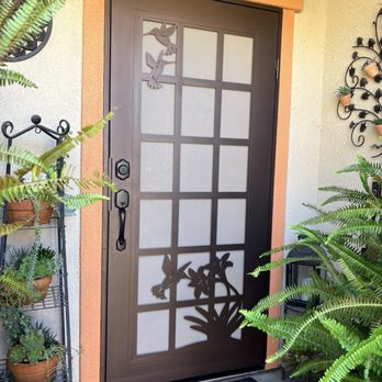 Steve's Mobile Security Doors - Beautiful new security door. Goes well with my gardening passion Privacy and security = perfect - Door Sales/Installation Near Me - Modesto, California Steve's Mobile Security Doors - Beautiful new security door. Goes well with my gardening passion Privacy and security = perfect - Door Sales/Installation Near Me - Modesto, California